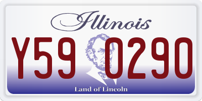 IL license plate Y590290