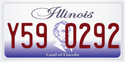 IL license plate Y590292