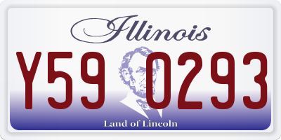 IL license plate Y590293