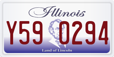 IL license plate Y590294