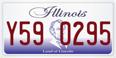 IL license plate Y590295