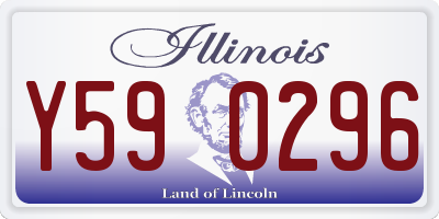 IL license plate Y590296