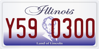 IL license plate Y590300