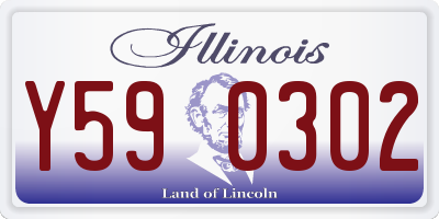 IL license plate Y590302