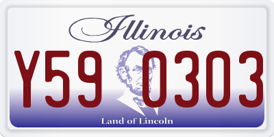IL license plate Y590303
