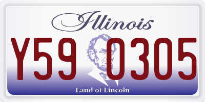 IL license plate Y590305