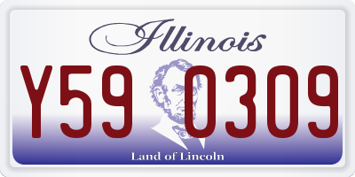 IL license plate Y590309