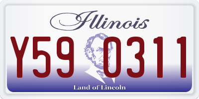 IL license plate Y590311