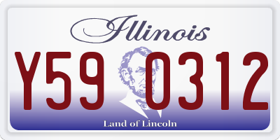 IL license plate Y590312