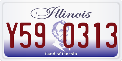 IL license plate Y590313