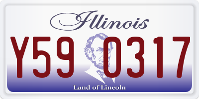 IL license plate Y590317