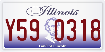 IL license plate Y590318
