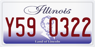 IL license plate Y590322