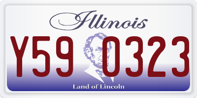 IL license plate Y590323