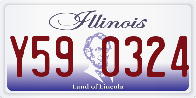 IL license plate Y590324