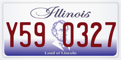 IL license plate Y590327