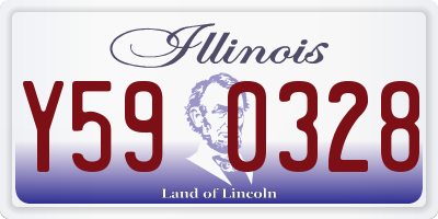 IL license plate Y590328