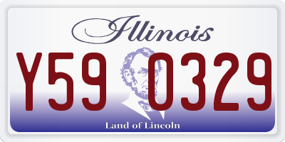IL license plate Y590329