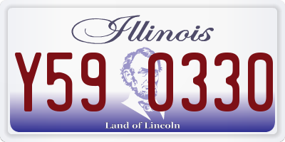 IL license plate Y590330