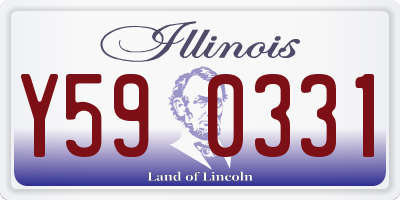 IL license plate Y590331