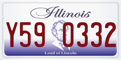 IL license plate Y590332