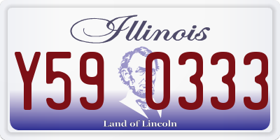 IL license plate Y590333