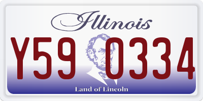 IL license plate Y590334