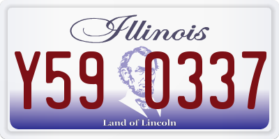 IL license plate Y590337