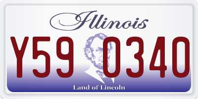 IL license plate Y590340
