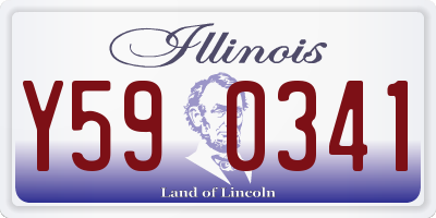 IL license plate Y590341