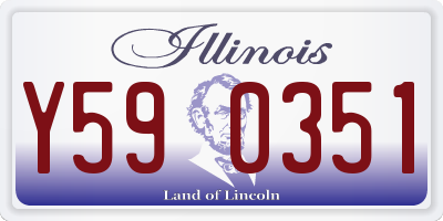 IL license plate Y590351