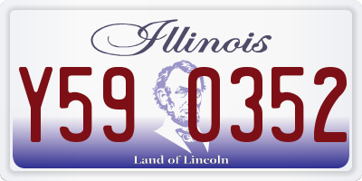 IL license plate Y590352