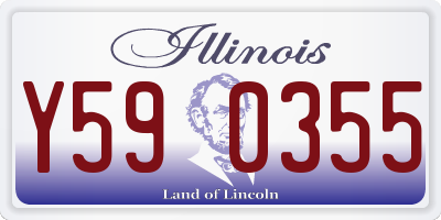 IL license plate Y590355