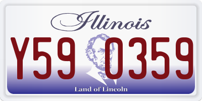 IL license plate Y590359