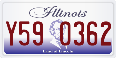 IL license plate Y590362