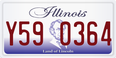IL license plate Y590364