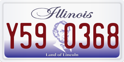 IL license plate Y590368