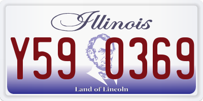 IL license plate Y590369