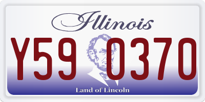 IL license plate Y590370