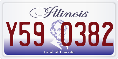 IL license plate Y590382