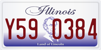 IL license plate Y590384