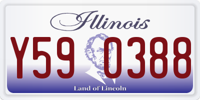 IL license plate Y590388