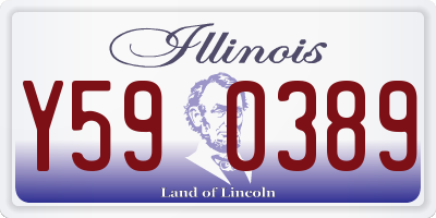 IL license plate Y590389