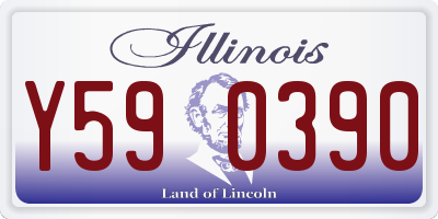 IL license plate Y590390