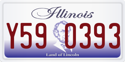 IL license plate Y590393