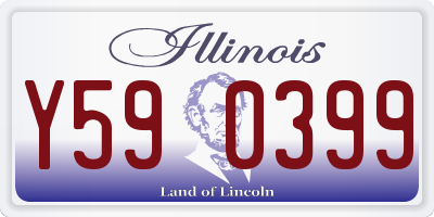 IL license plate Y590399