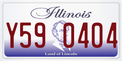 IL license plate Y590404