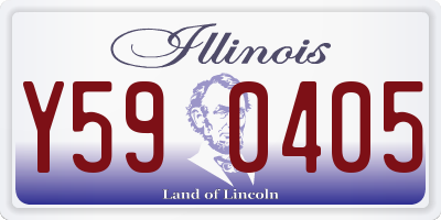 IL license plate Y590405