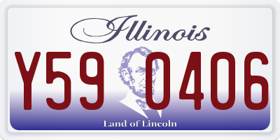 IL license plate Y590406