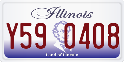 IL license plate Y590408